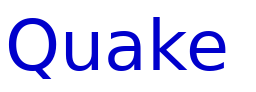 Quake & Shake SuperMax 字体